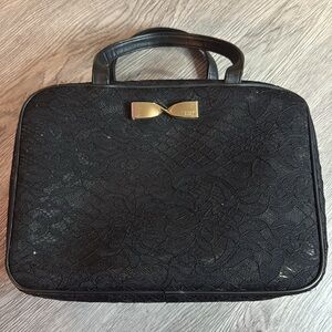 Black lace toiletry bag Victorias secret